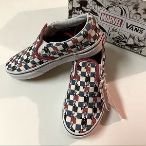 galaxy checkered vans